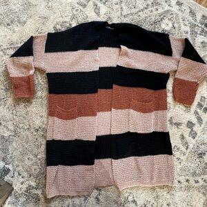 Emery Rose Black Knit Cardigan